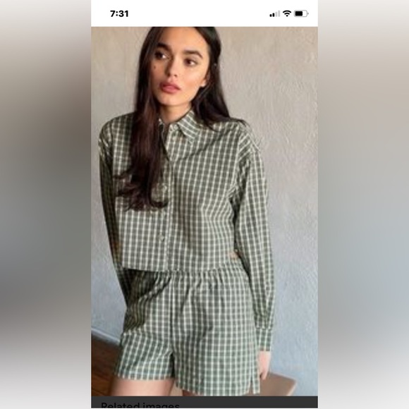 Sunday Best poppy shirt and shorts - Picture 1 of 1